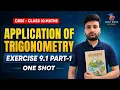 Class 10 Maths NCERT Chapter 9 Application of Trigonometry Exercise 9 1 Fully Solved CBSE 2027