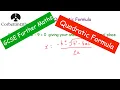 Quadratic Formula - GCSE Further Maths
