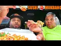 Oishi Sushi and Grill Mukbang in a Thunderstorm