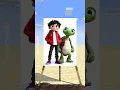 Download Lagu HELP Herobrine Draw JJ AND MIKEY MAIZEN Challenge (Bones - Imagine Dragons) #minecraftanimation