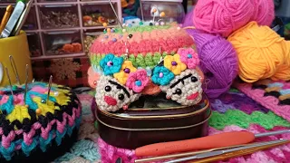 Aretes de Frida kahlo - Mariie Crochet está en vivo