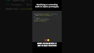 Modifying or extending built-in object prototypes