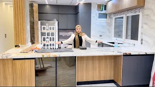 جوله في مطبخي الجديد في شقتي الجديده 