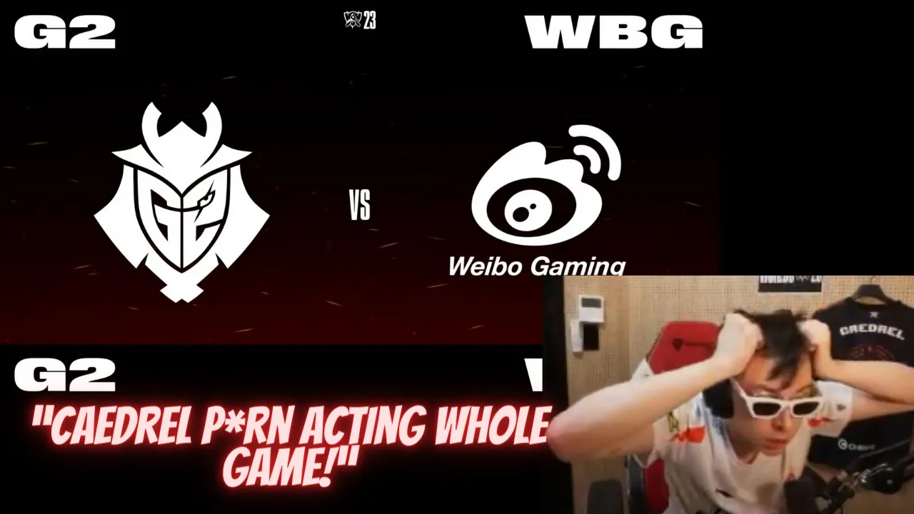 G2 vs WBG | Caedrel co stream FULL VOD | Worlds 2023 Swiss Stage day 2