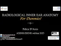 Radiological Inner Ear Anatomy FOR DUMMIES