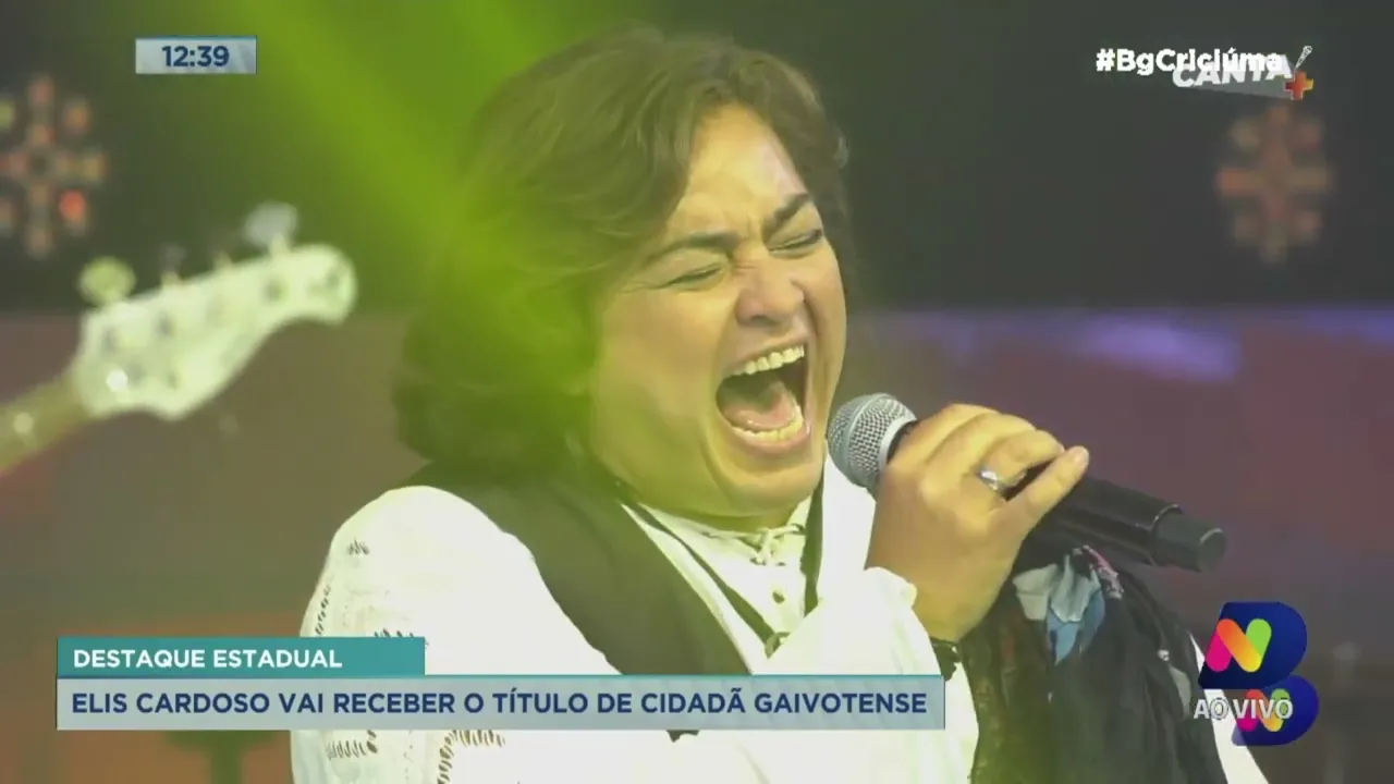Após Canta+, Elis Cardoso receberá título de Cidadã Gaivotense