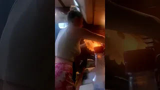 Getting tossed around while cooking in big waves #sailing #ouch