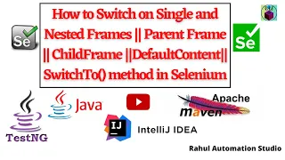 Handle Single Nested Frames in Selenium Switch To Frame Parent Child Frames Explained