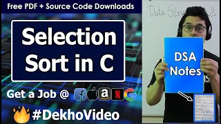 Selection Sort Program in C