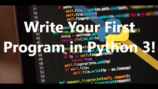 Python 3 Tutorial Write Your First Program in Python Arithmetic operators and Variables