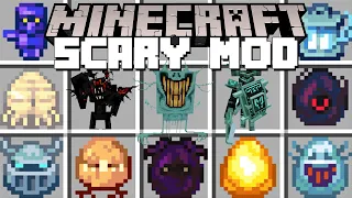 Minecraft SCARY MOD / SCARY ITEMS AND SCARY MOBS MOD! (Minecraft Mods)