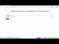 Angular 12 Input type File Validation with File Extension