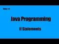 Java If Statements