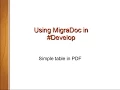SharpDevelop - Simple table in MigraDoc
