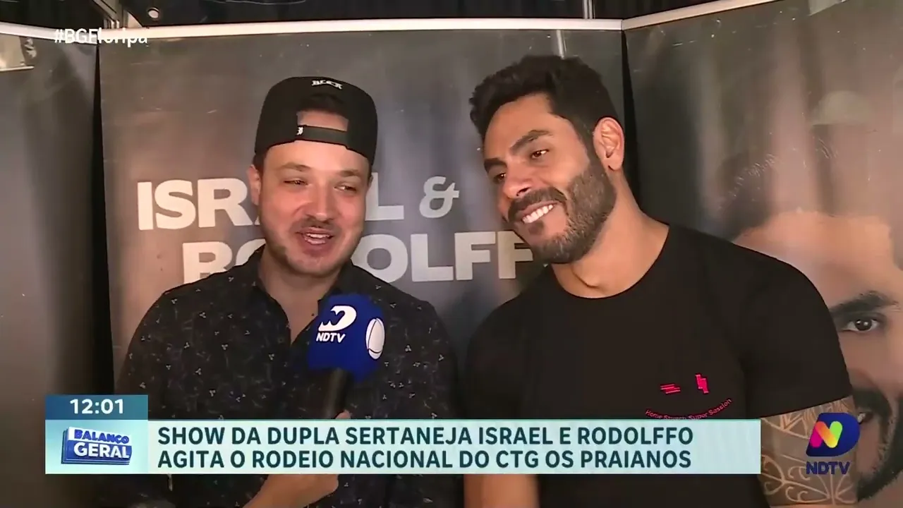 Show nacional da dupla sertaneja Israel e Rodolffo foi sucesso em São José