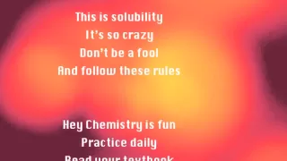 Solubility Rules Call Me Maybe Parody
