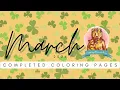 March 2026 Completed Pages Monthly Completed Coloring Pages