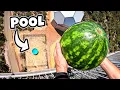Watermelon Vs Pool from 45m Survive Or Smash