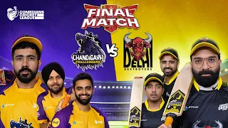 comedians cricket league 2025 final match highlights chandigarh challengers vs delhi destroyers
