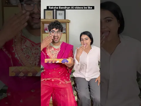 Raksha Bandhan Ai Video be like🤣#rakshabandhan #bhai #bahan #funnyvideo #ai #comedy #viral