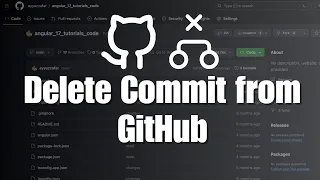 How to delete a commit from GitHub