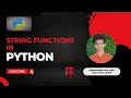String Function in Python Programming with Pirai Half moon coder
