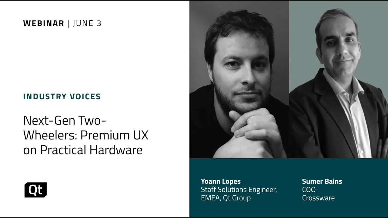 Webinar: Next-Gen Two-Wheelers: Premium User Experience (UX) on Practical Hardware