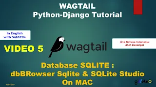 Vid 5 WAGTAIL Python-Django Tutorial - SQLite on MAC