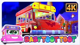 halloween wheels on the bus spooky rhymes u0026 kids songs by baby toot toot