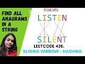 Leetcode 438 Find All Anagrams in a String Daily Challenge Sliding Window Hashing C Full Code