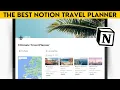 Ultimate Notion Travel Planner Template Tutorial Easy Travel Planning