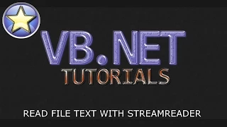 VB NET Tutorial For Beginners - Reading File Data with StreamReader Visual Basic NET