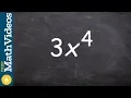 How to find the coefficient and degree of a monomial