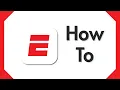 How To Use ESPN 2025 Tutorial
