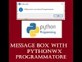 message box with python wx