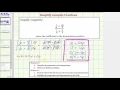 Ex Simplify a Complex Fraction with Addition and Constant and Variable Denominators