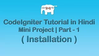 CodeIgniter Project Tutorial Installation