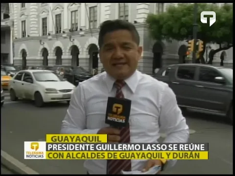 Presidente Guillermo Lasso se reúne con alcaldes de Guayaquil y Durán