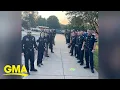 Police give fallen officer s son special welcome to kindergarten l GMA