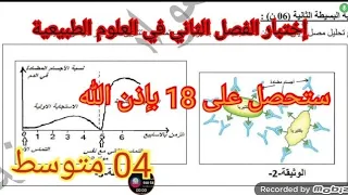 إختبار الفصل الثاني في العلوم الطبيعية السنة الرابعة متوسط 