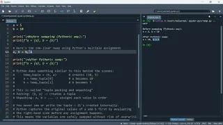 Python 82 How Python swaps variables in one line deep dive