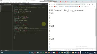PHP Lecture 21 For Loop Advanced