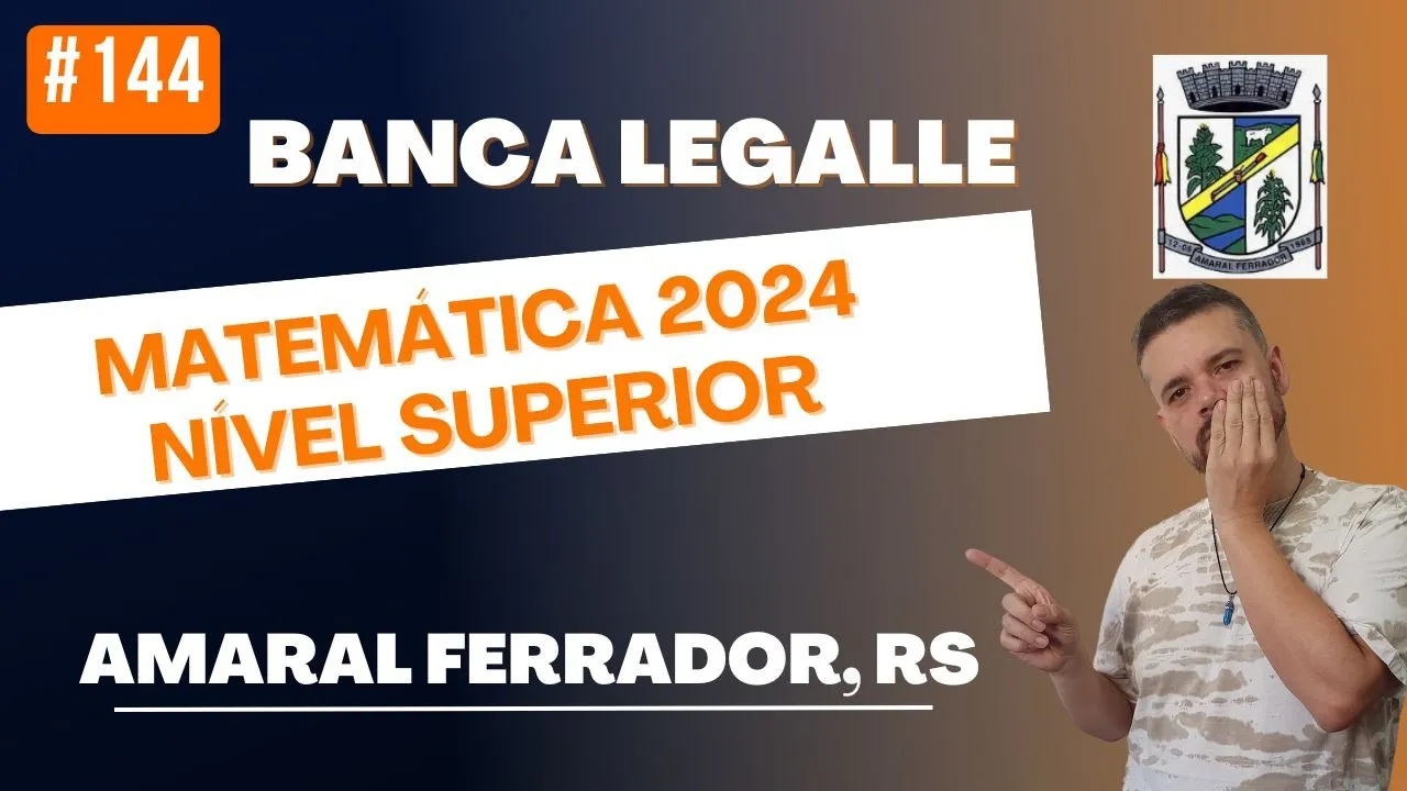 #144 Banca LEGALLE 2024 | Prova Dezembro 2024 | Nível Superior | Amaral Ferrador