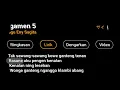 Lirik Lagu Gamen 5 :)