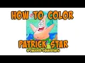 Coloring Patrick Star SpongeBob SquarePants Coloring Pages for Kids Monday Mandala