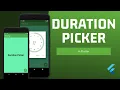 Flutter Duration Picker Example Flutter Tutorials Flutter Packages
