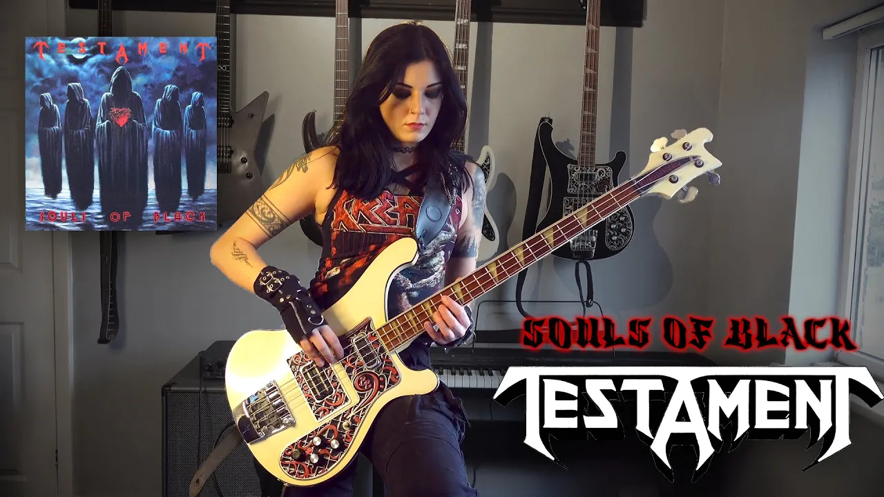 Souls of Black - Testament [Bass Playthrough by Becky Baldwin]