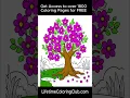 Bring Nature to Life with a Free Flower Tree Coloring Page
