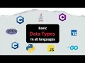 Variables Data Types in 9 Programming Languages Beginner Guide