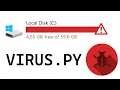 Creating a Simple Virus in Python - Disk Drain Virus Educational Purposes
